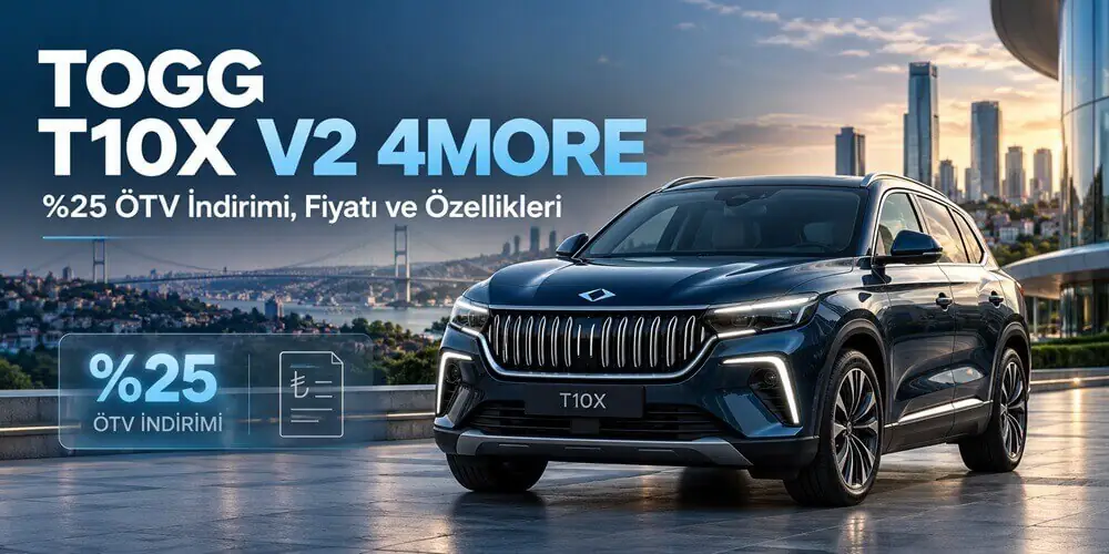 Togg T10X V2 4More %25 &Ouml;TV İndirimi Var mı? 2026 Fiyatı, Vergi Oranı ve &Ouml;zellikleri